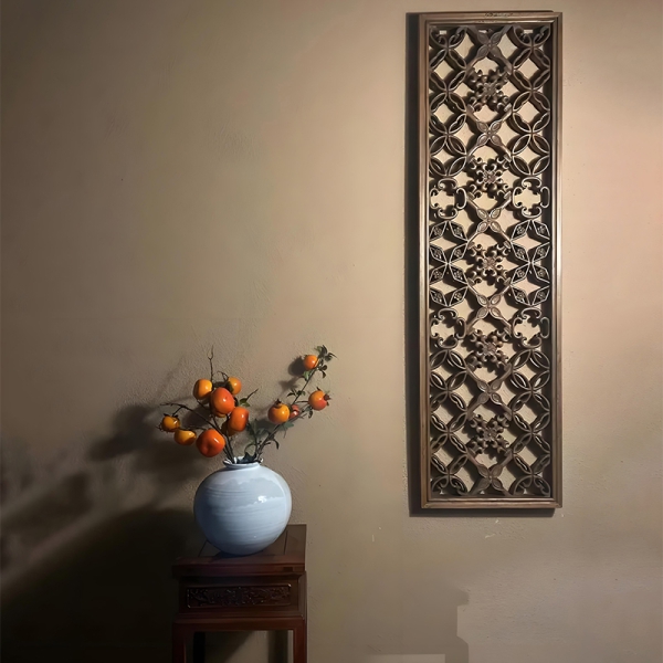 Wooden flower window
