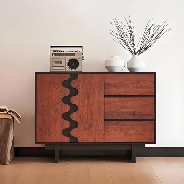 Wooden storage cabinet