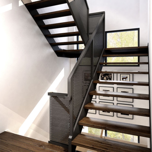 Assembled steel structure stairs