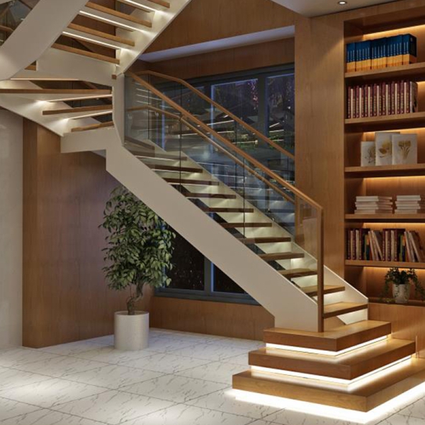 Assembled steel structure stairs