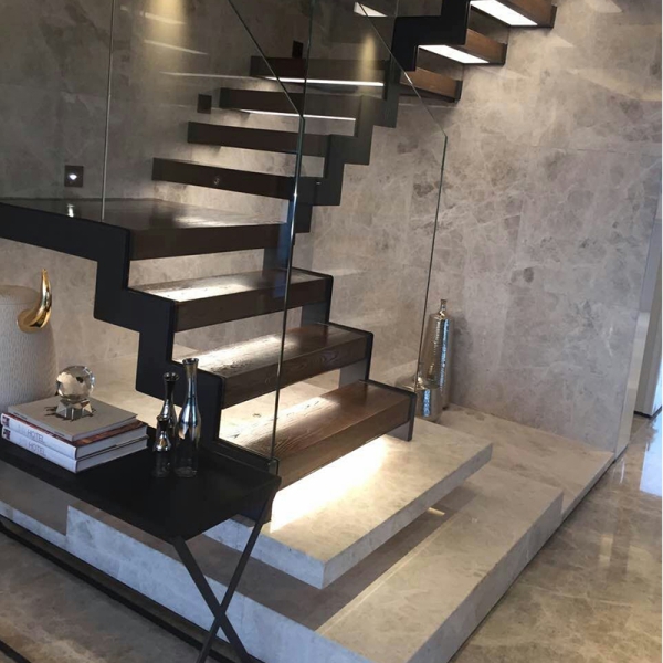 Assembled steel structure stairs