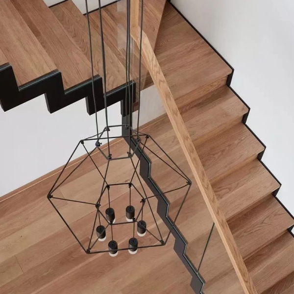 Assembled steel structure stairs
