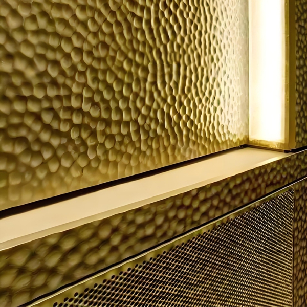 Punch patterned metal plate