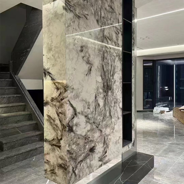 Stone and rock slab facing