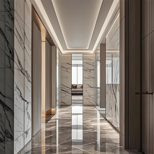 Stone and rock slab facing