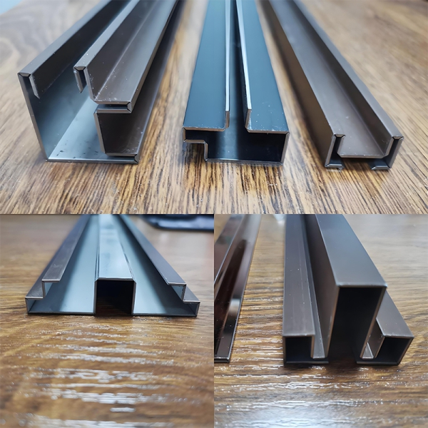 Stainless steel shaped lines
