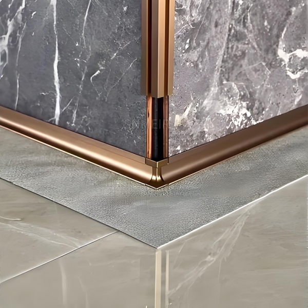 Aluminum alloy corner closing line