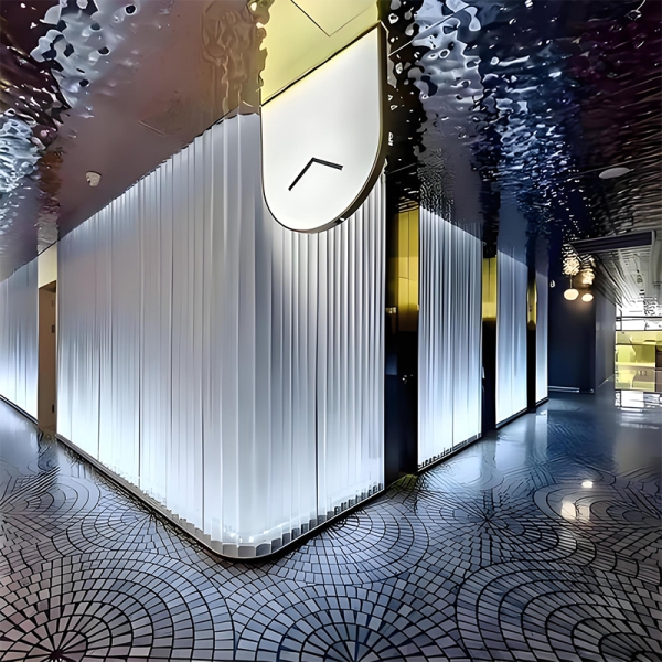 Stainless steel corrugated honeycomb panel