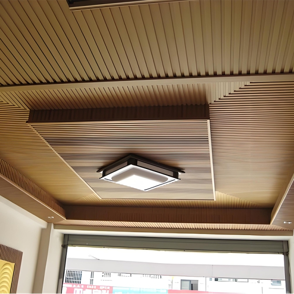 Ecological wooden suspended roof